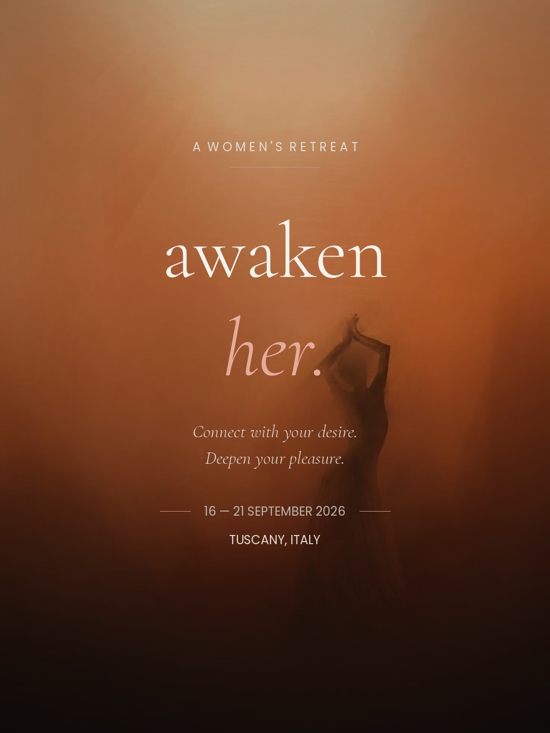 Awaken Her women's retreat poster